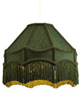 Classic Victorian Style Empire Pendant Shade In Forest Green: Forest Green / One Size