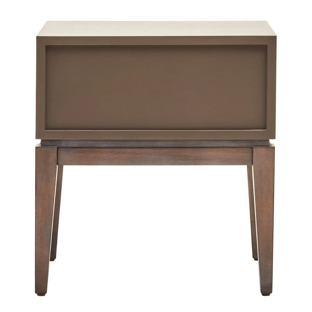 Blox 1 Drawer Elm Side Table