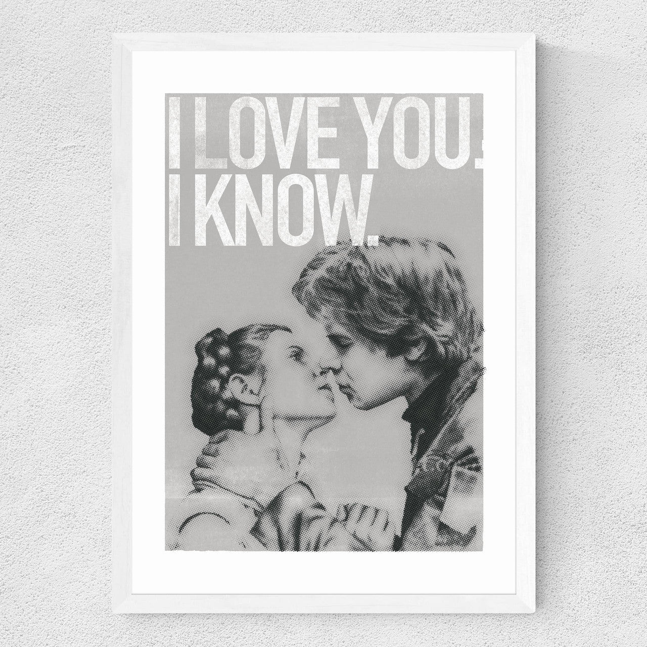 Han and Leia Kiss Black and White - INSIDE HOUSE