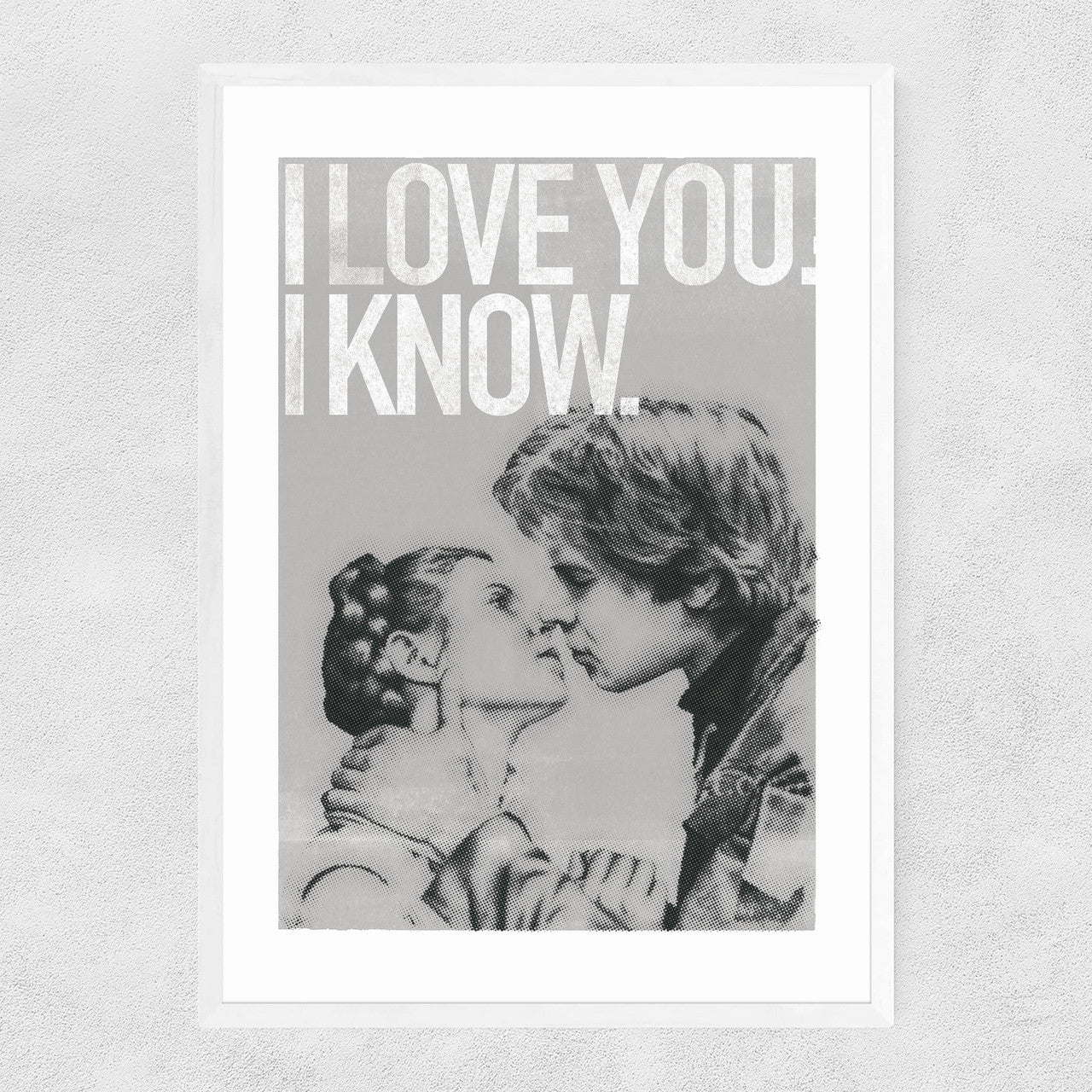 Han and Leia Kiss Black and White - INSIDE HOUSE