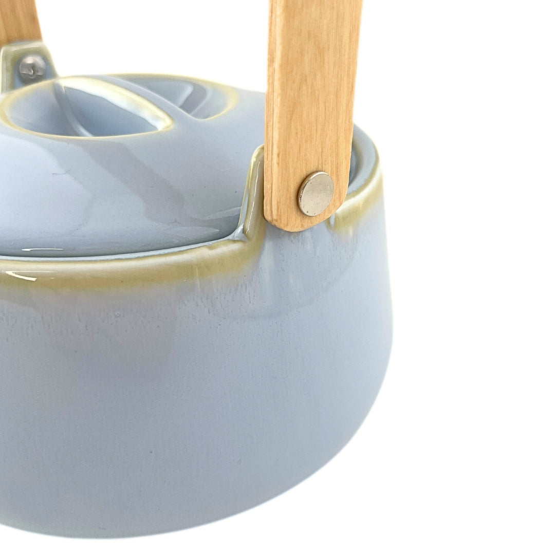 Edinburgh Wide Low Tea Pot - Light blue - INSIDE HOUSE