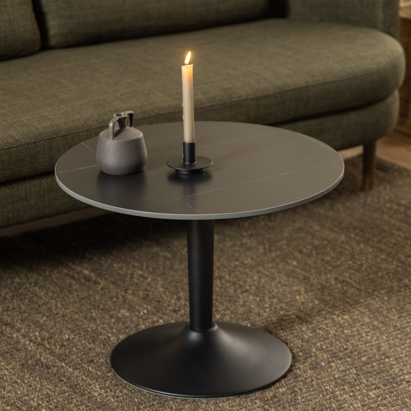 Opus Coffee Table in Black with Subtle Veining