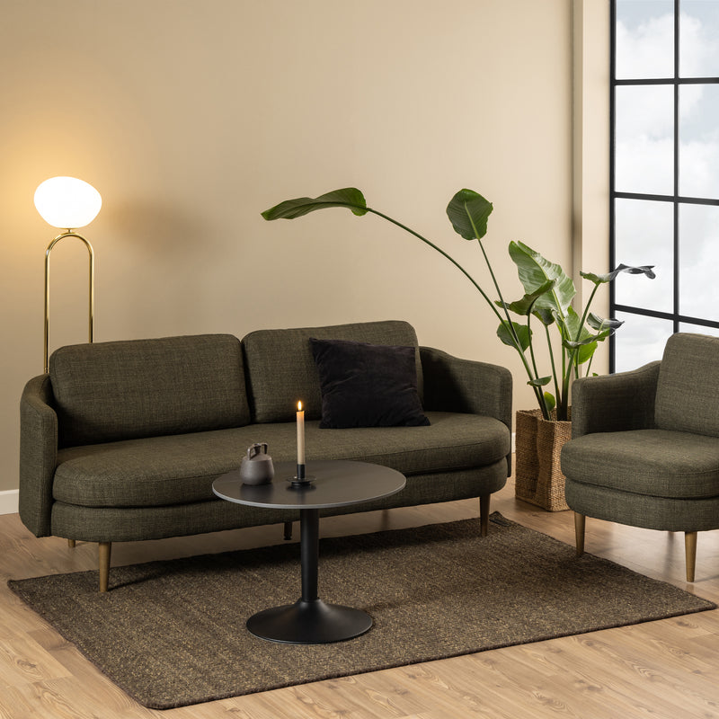 Opus Coffee Table in Black with Subtle Veining