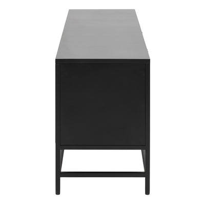 Midnight 3 Doors Sideboard in Matt Black