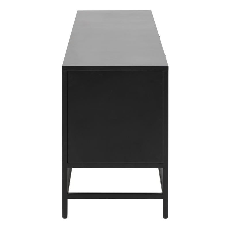 Midnight 3 Doors Sideboard in Matt Black