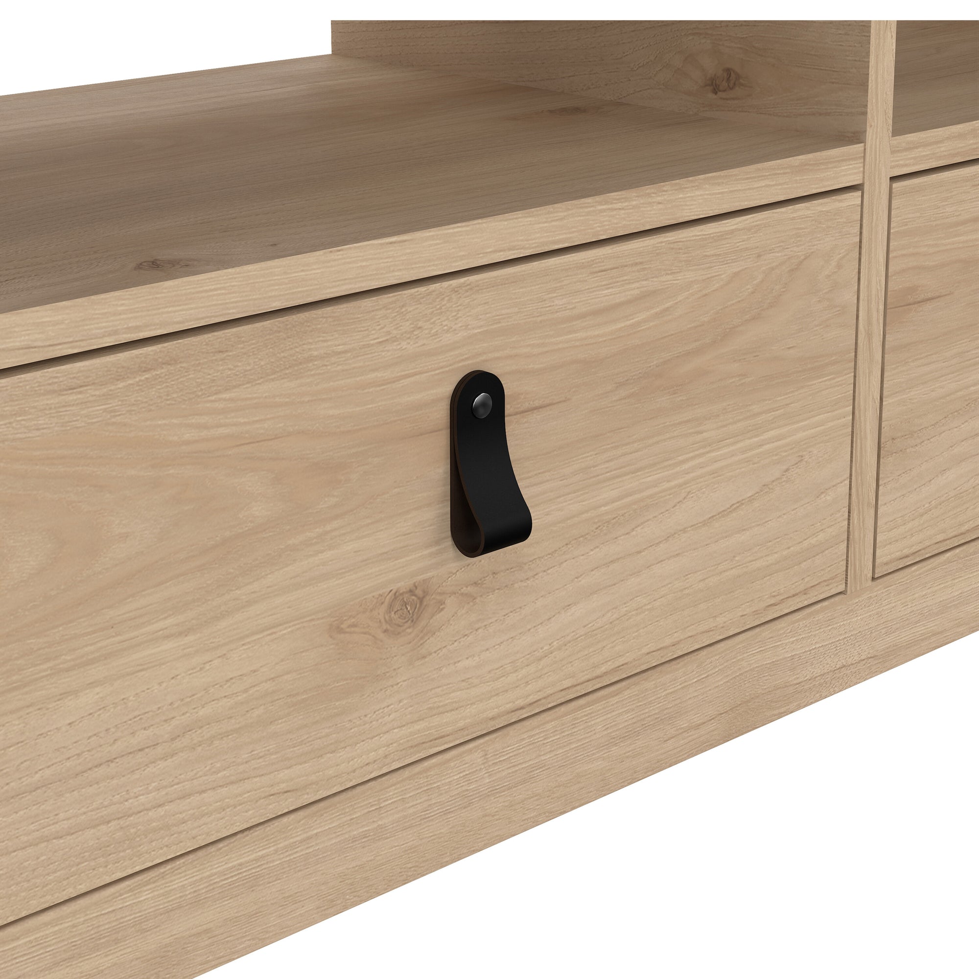 Barcelona TV-Unit 3 Drawers in Jackson Hickory Oak - INSIDE HOUSE