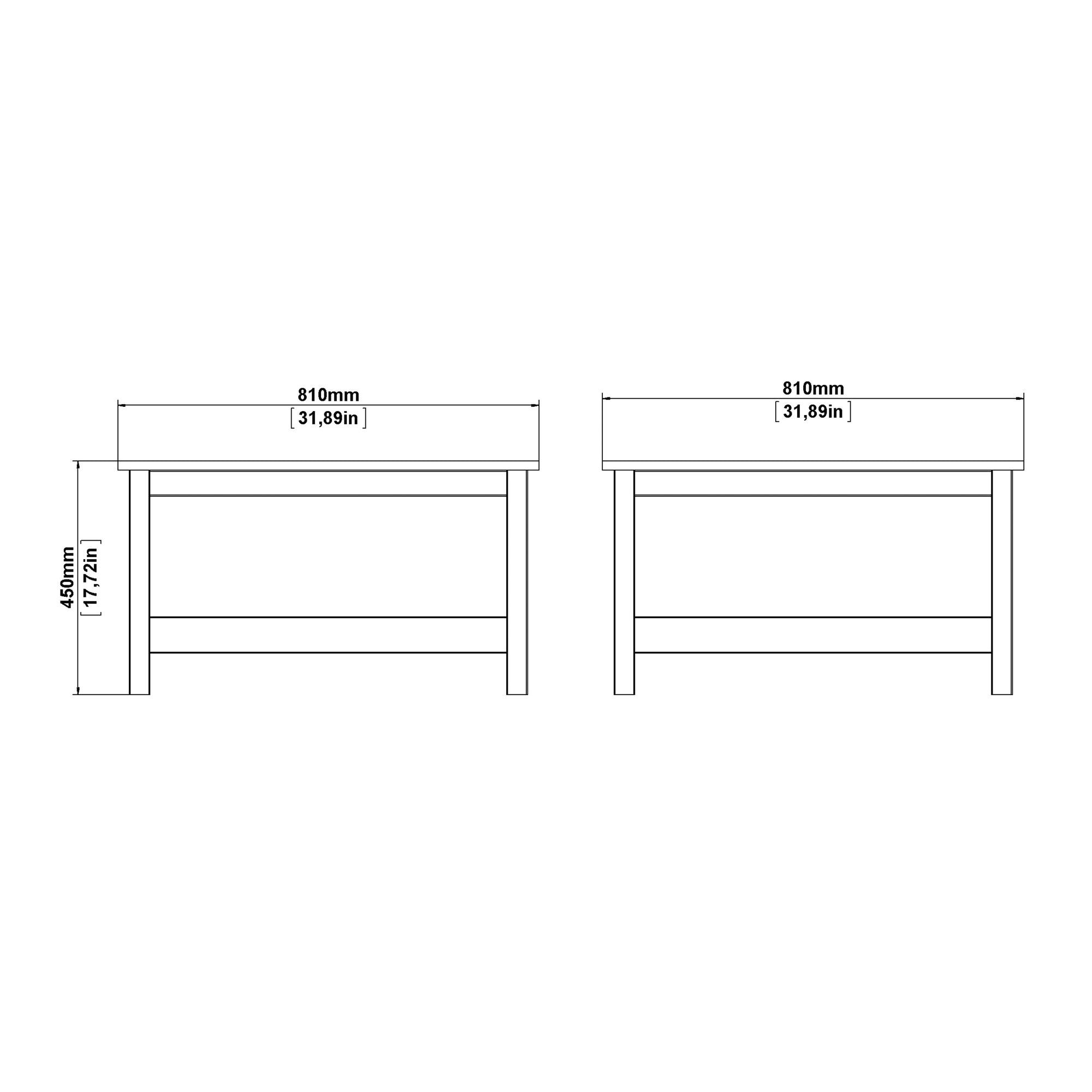 Barcelona Coffee Table in Jackson Hickory Oak - INSIDE HOUSE