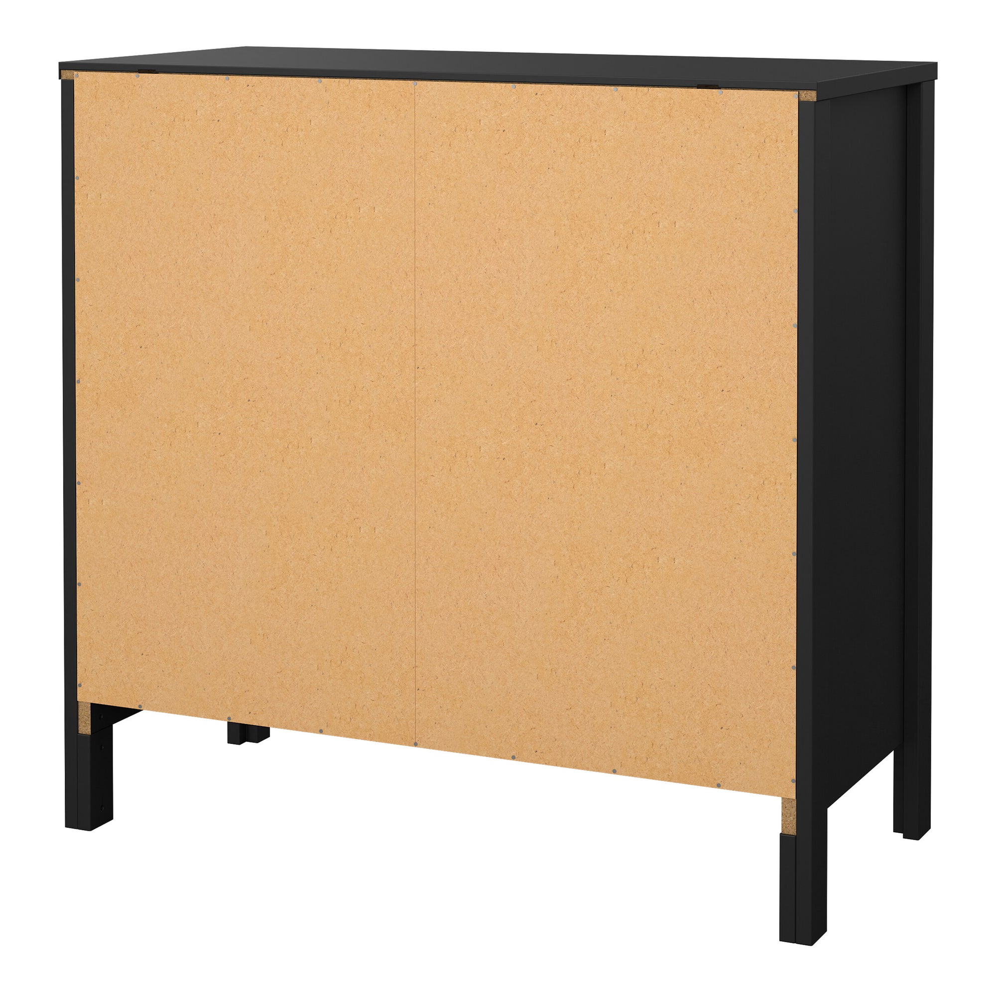 Barcelona Sideboard 2 Doors 1 Drawer in Matt Black - INSIDE HOUSE