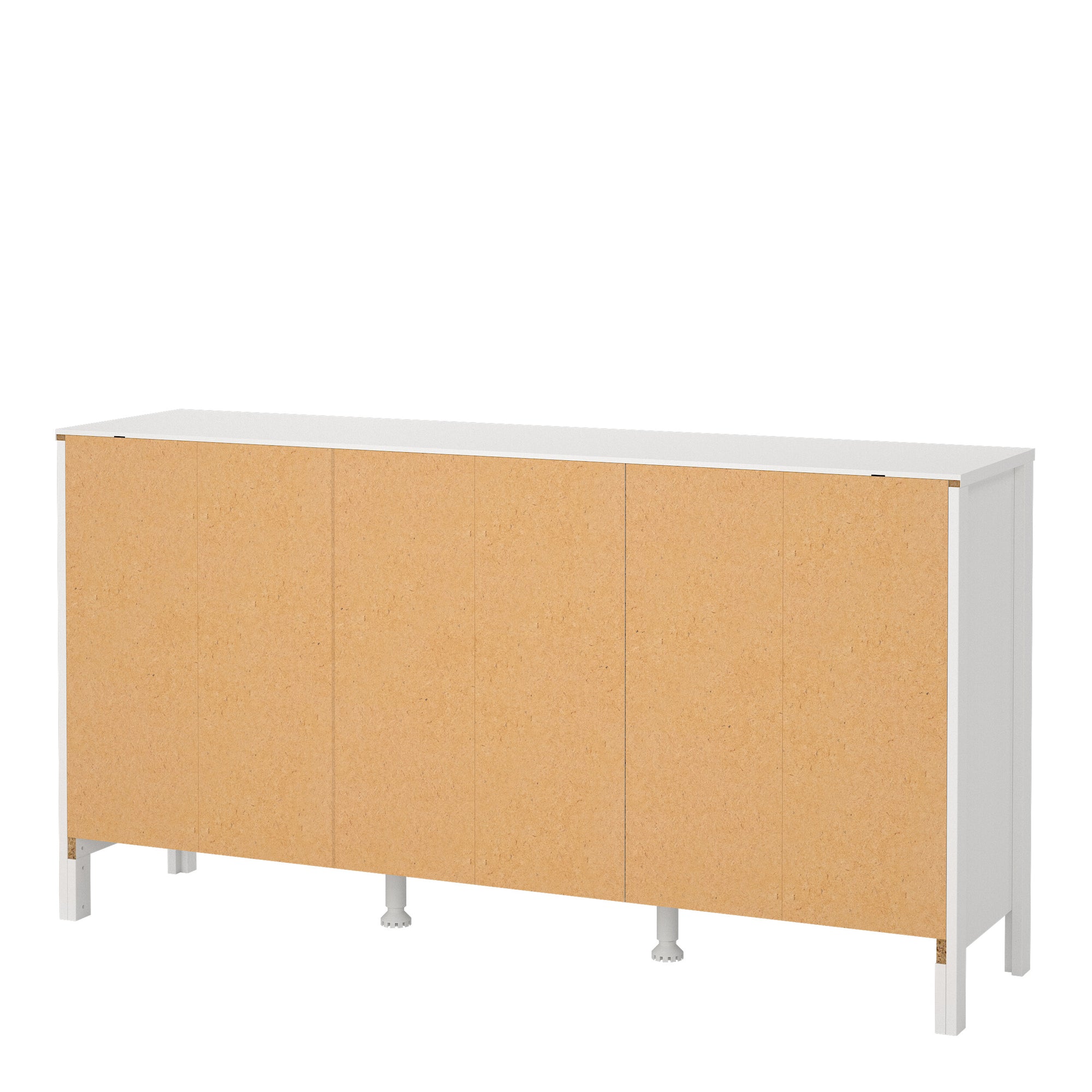 Barcelona Sideboard 2 Doors 3 Drawers in White - INSIDE HOUSE