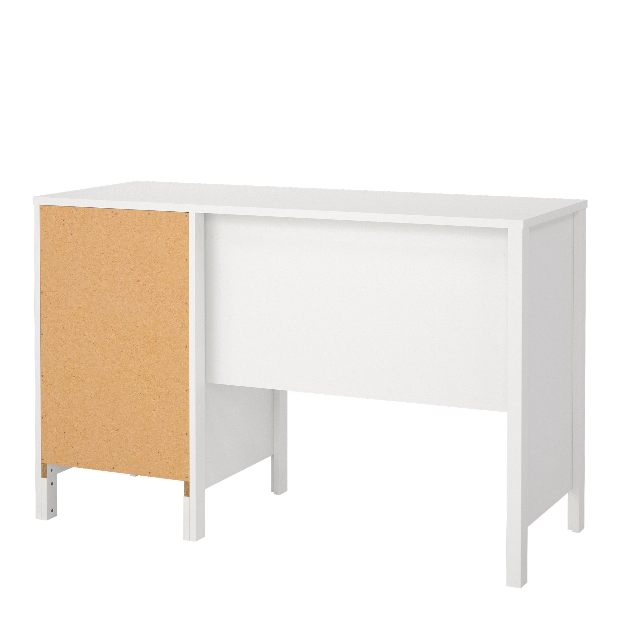 Barcelona Desk 3 Drawers in White - INSIDE HOUSE