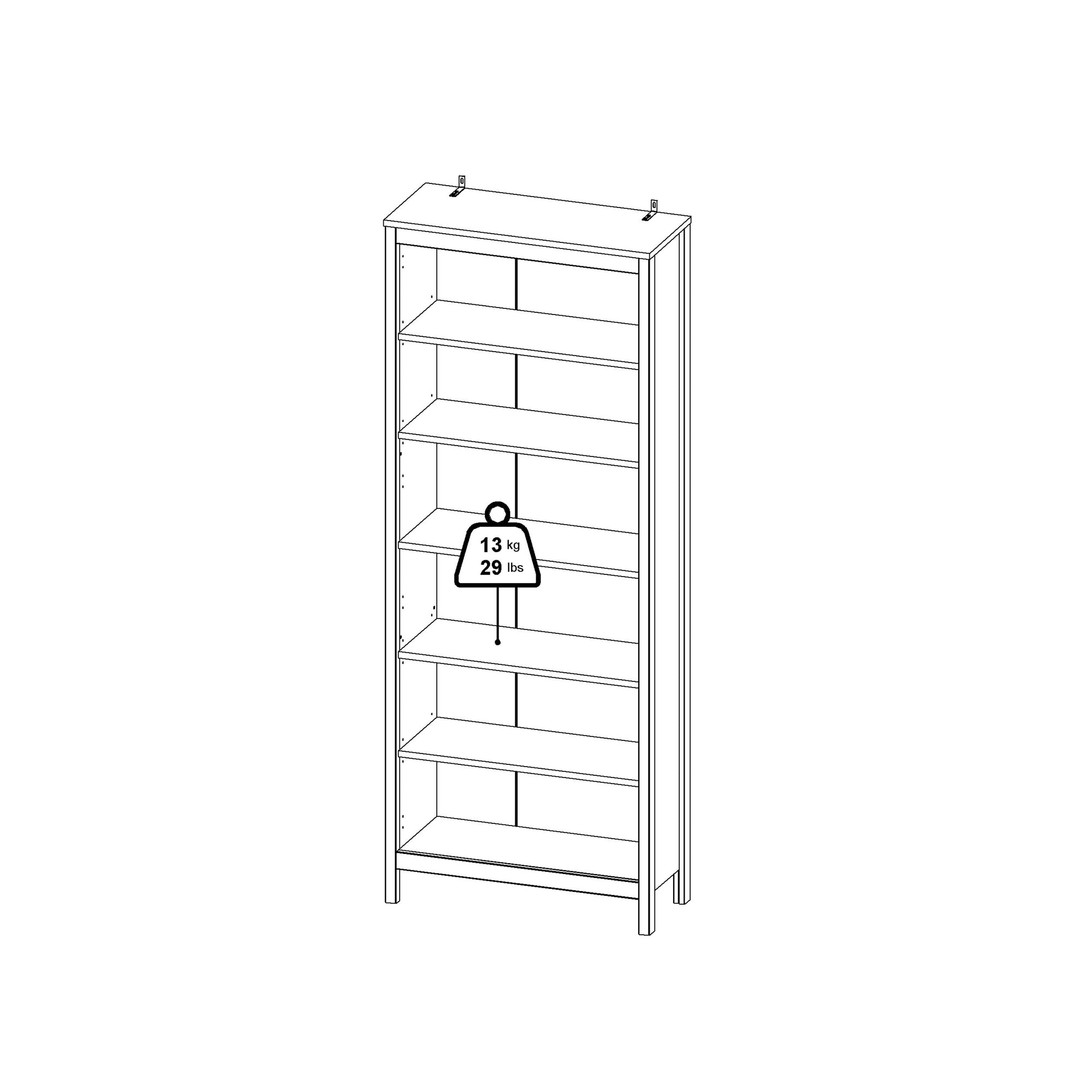 Barcelona Bookcase in White - INSIDE HOUSE