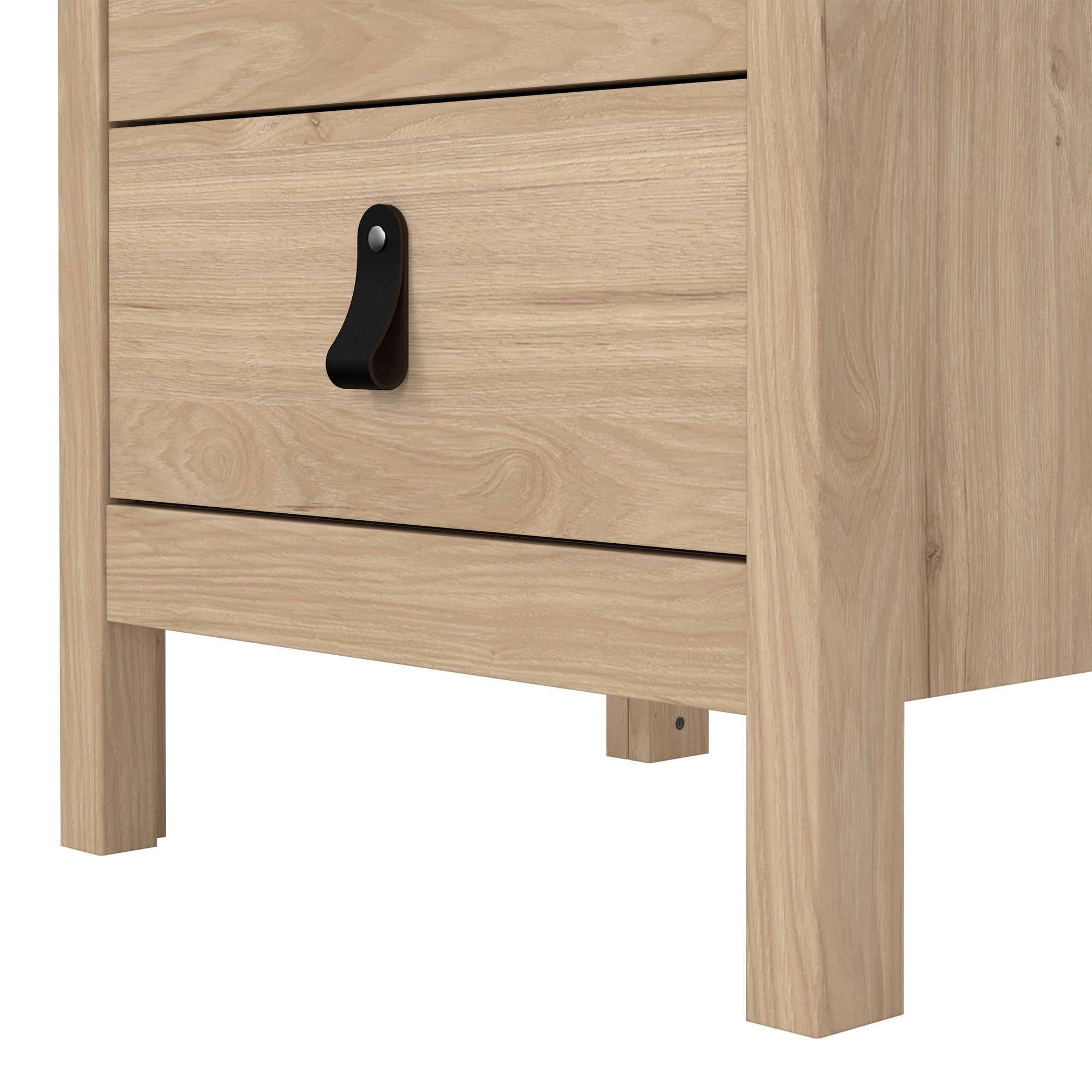 Barcelona Bedside Table 3 Drawers in Jackson Hickory Oak - INSIDE HOUSE