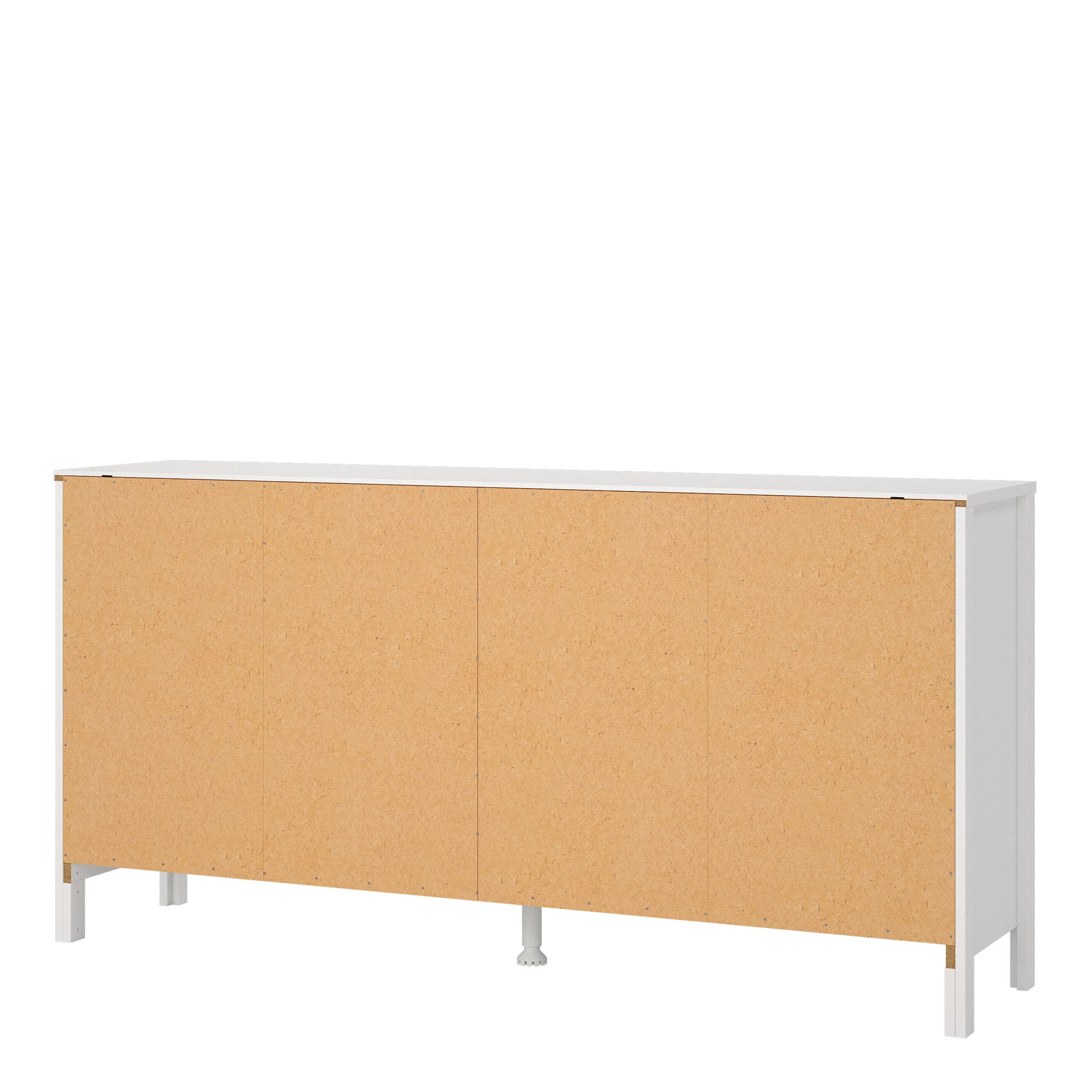 Barcelona Double Dresser 4+4 Drawers in White - INSIDE HOUSE