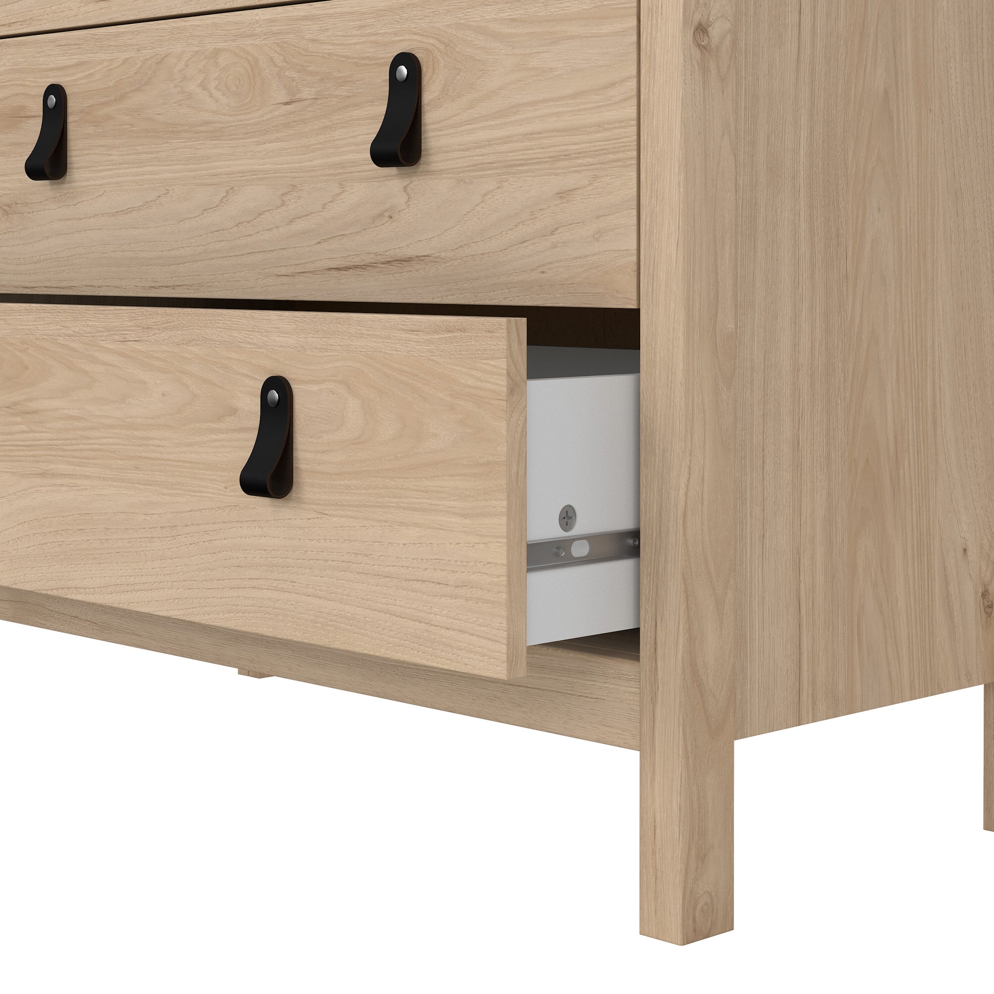 Barcelona Chest 3+2 Drawers in Jackson Hickory Oak - INSIDE HOUSE