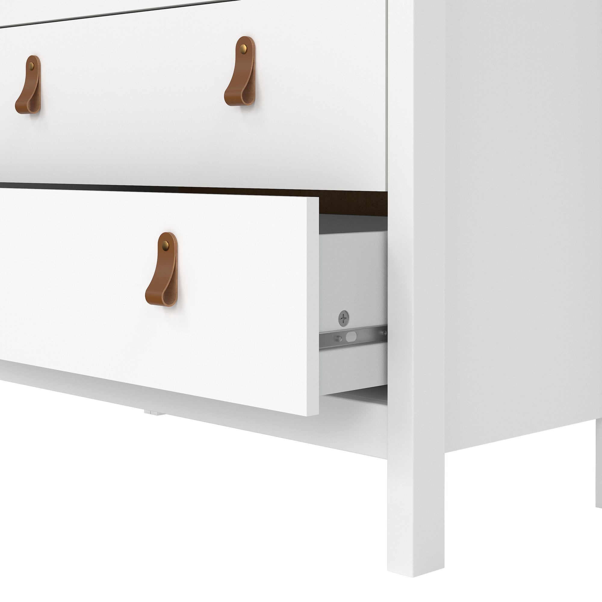 Barcelona Chest 3+2 Drawers in White - INSIDE HOUSE