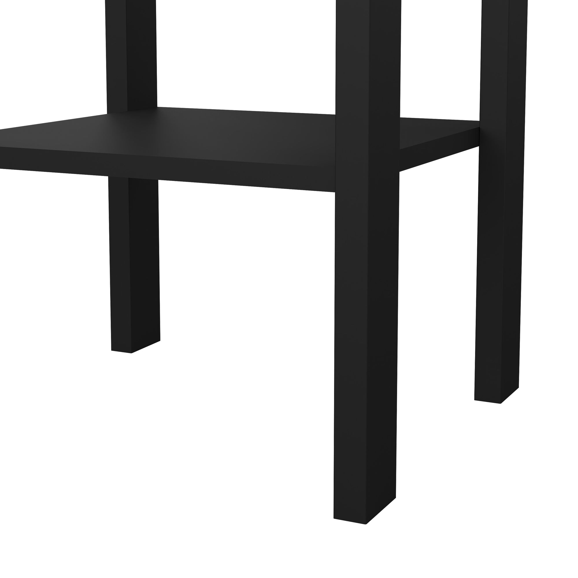 Barcelona Bedside Table with 1 Drawer in Matt Black - INSIDE HOUSE