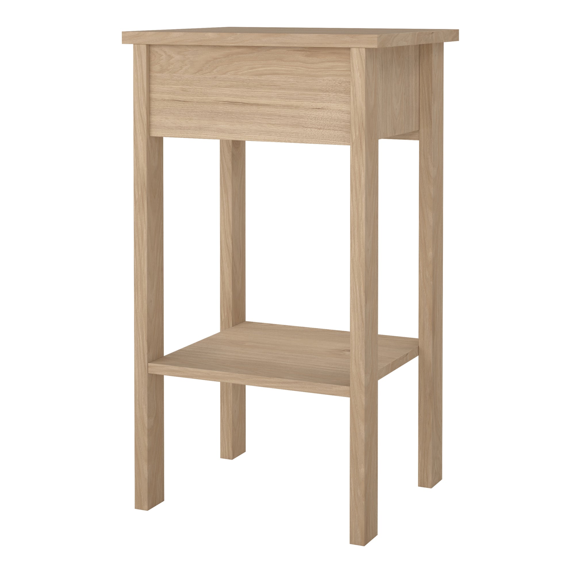 Barcelona Bedside Table with 1 Drawers in Jackson Hickory Oak - INSIDE HOUSE