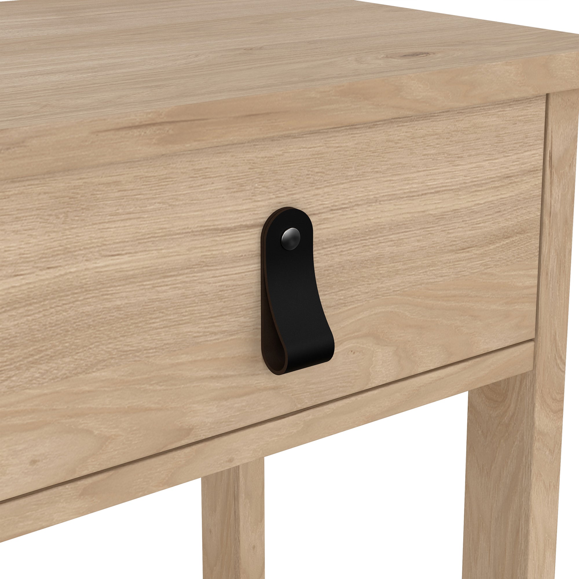 Barcelona Bedside Table with 1 Drawers in Jackson Hickory Oak - INSIDE HOUSE