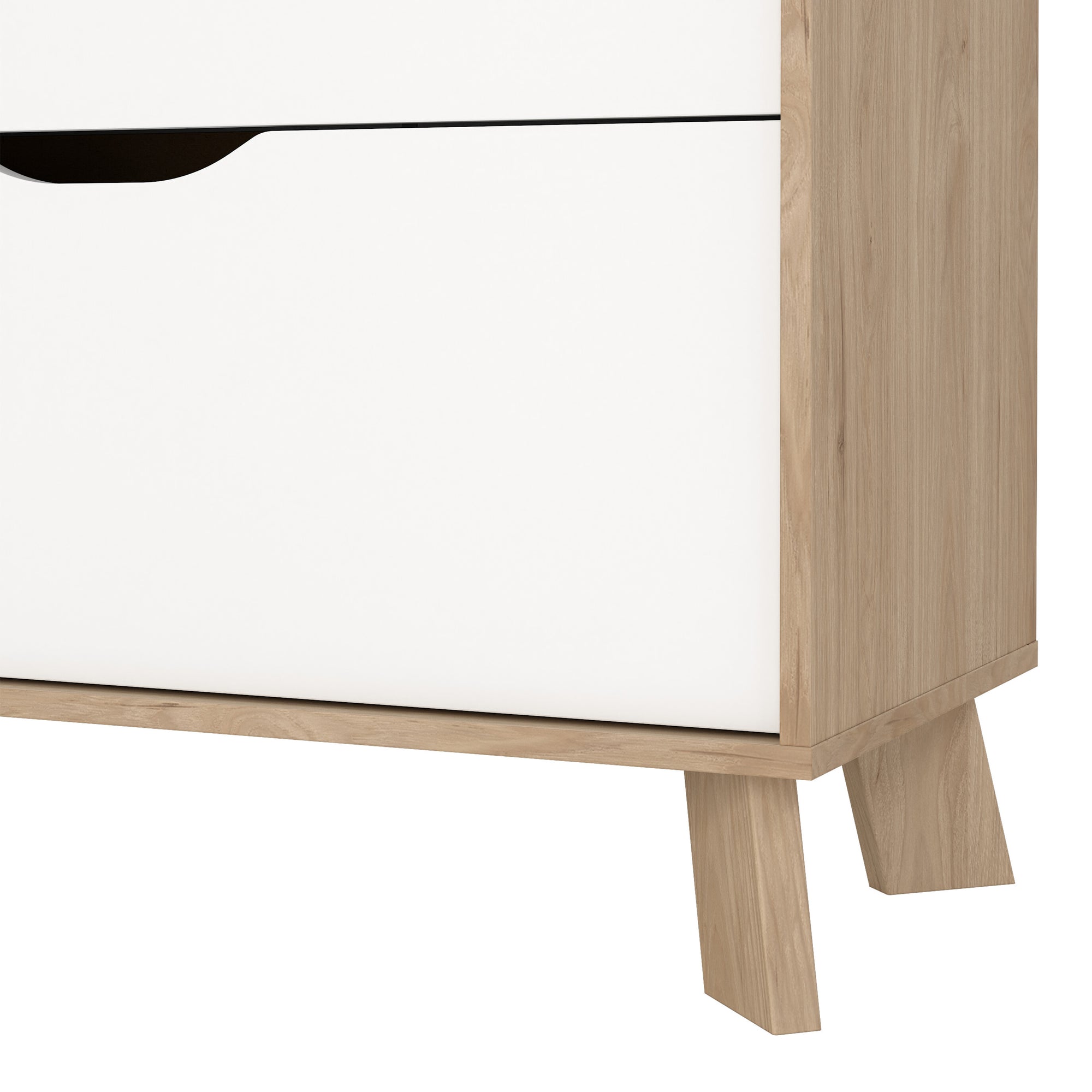 Simpson Chest 3 Drawers in Jackson Hickory and White - INSIDE HOUSE