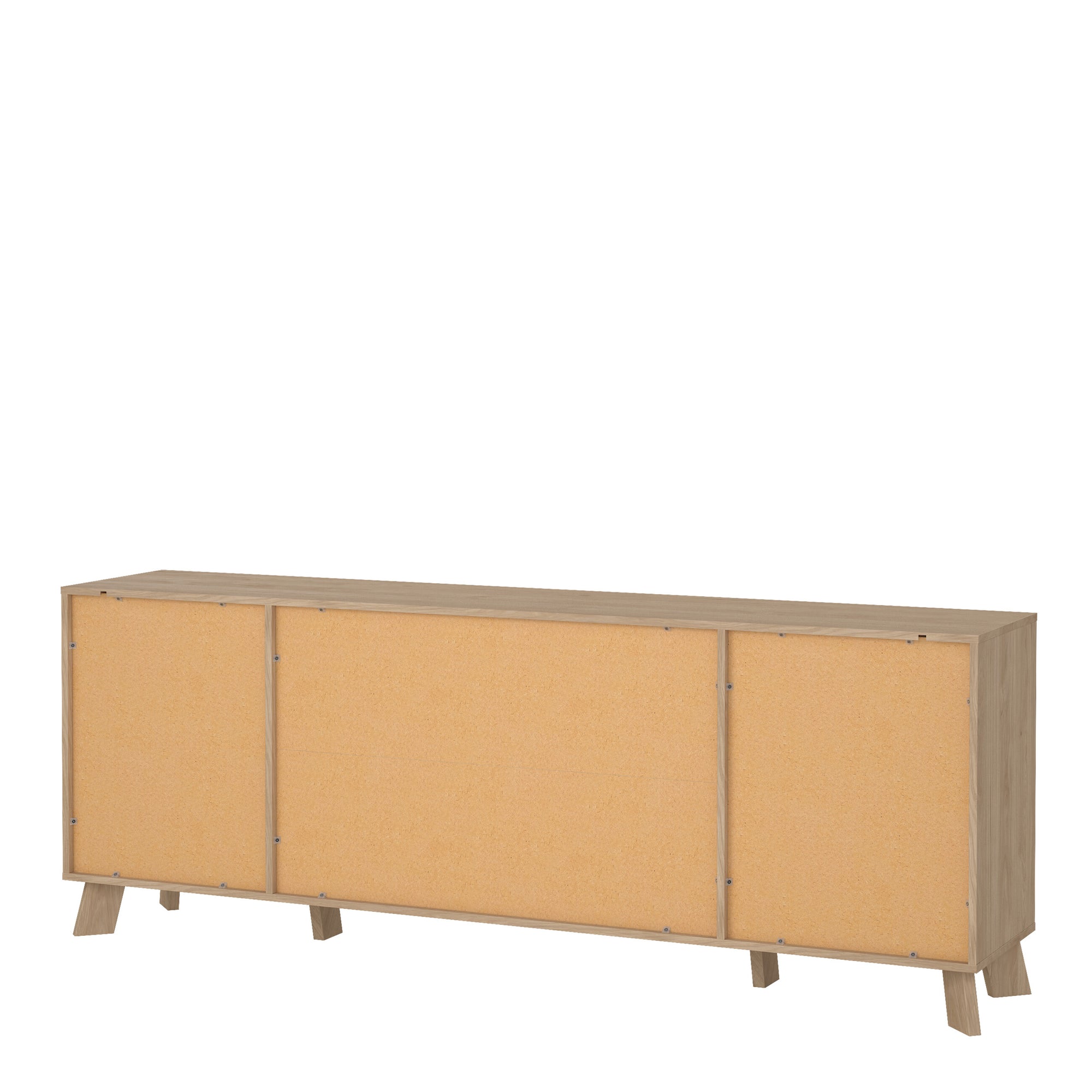 Simpson Sideboard 4 Doors + 1 Drawer in Jackson Hickory and White - INSIDE HOUSE