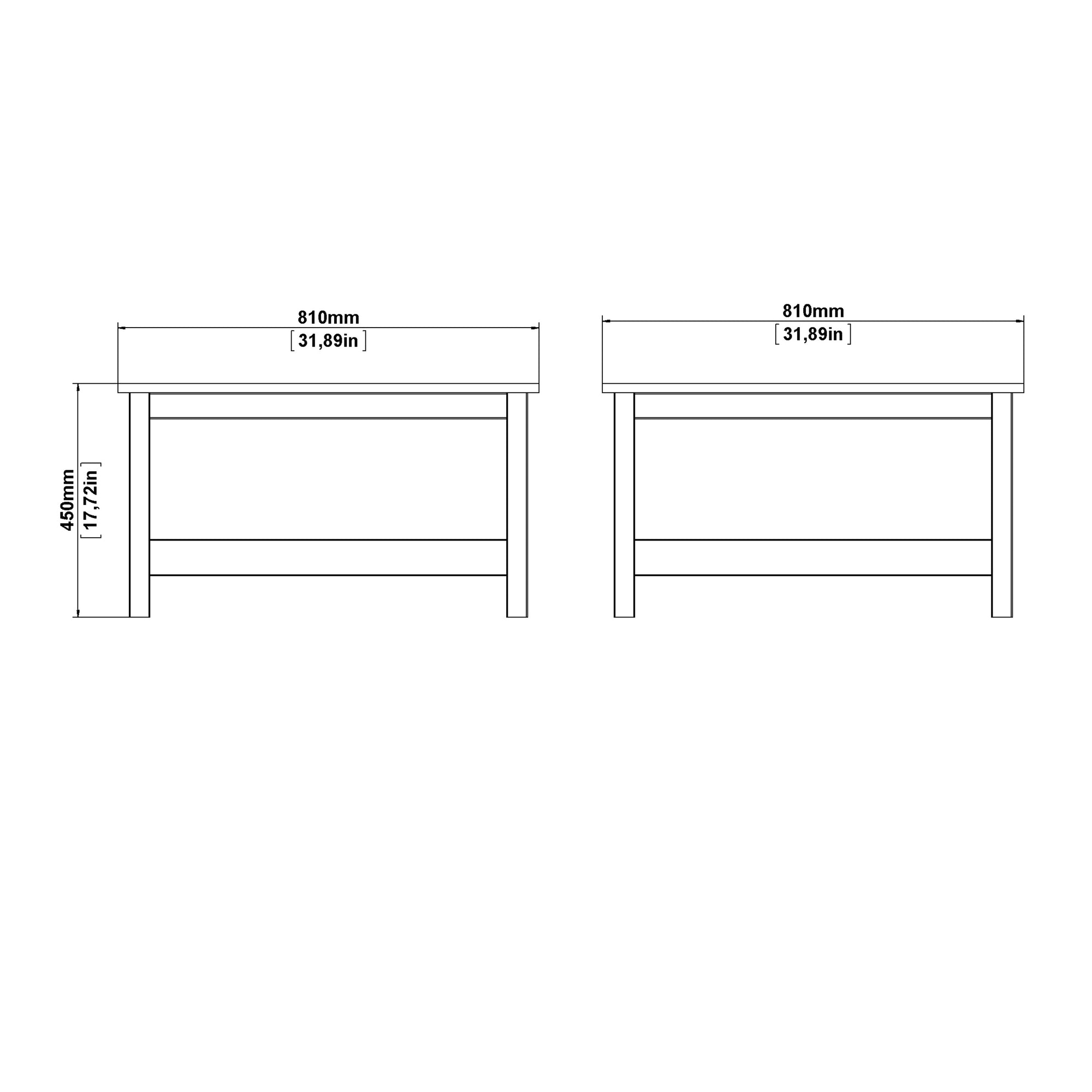 Madrid Coffee Table in White