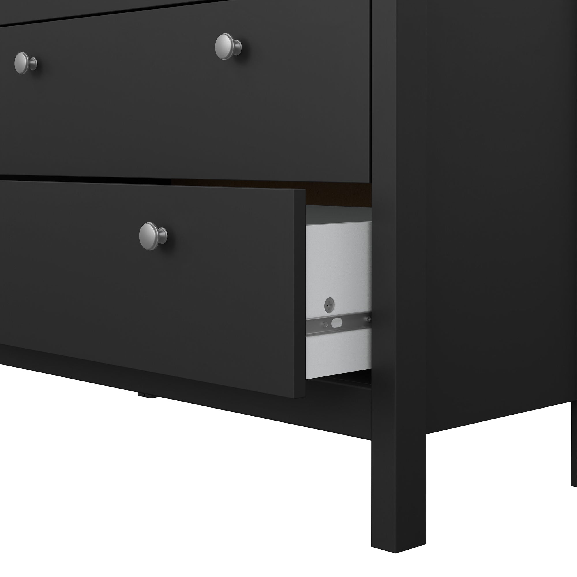 Madrid Chest 3+2 Drawers in Matt Black