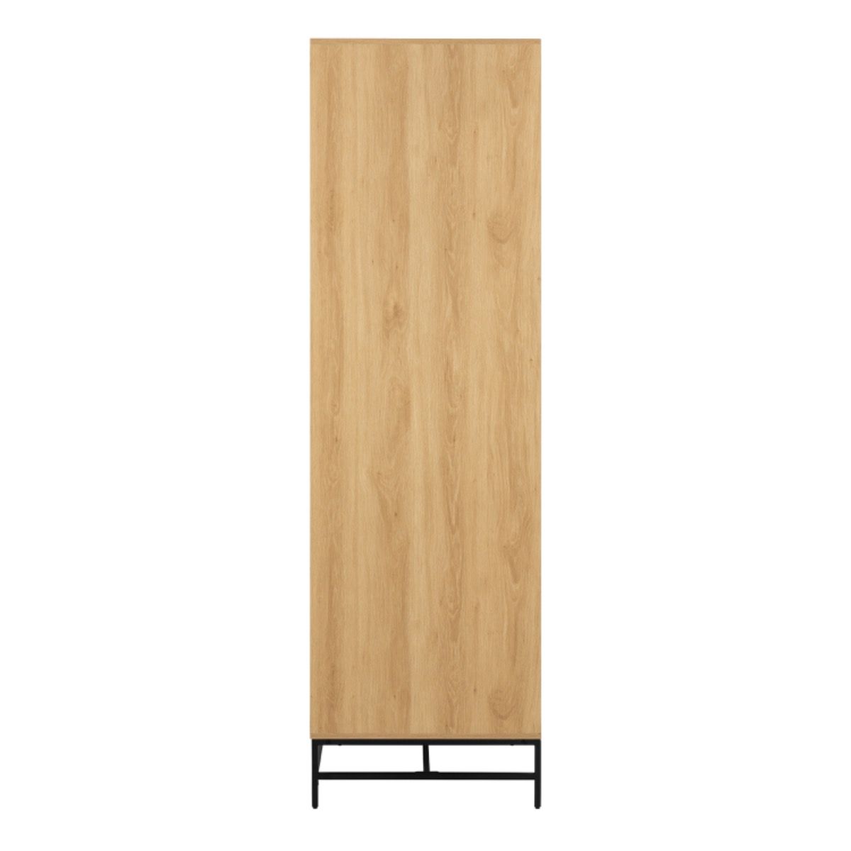 Albany Wardrobe 4 Doors in Oak/Black Legs