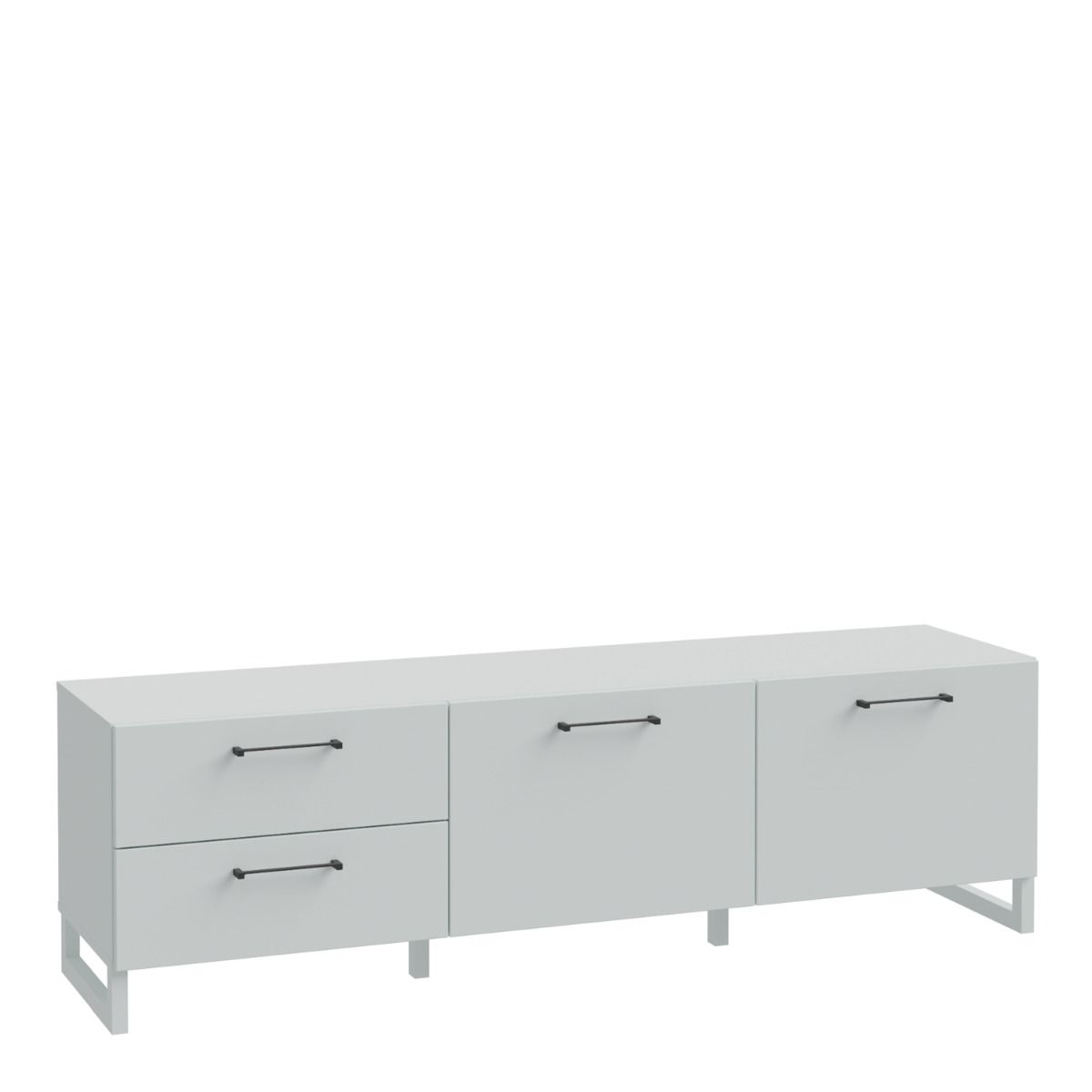 Sali 2 Doors 2 Drawers TV Unit in Light Grey