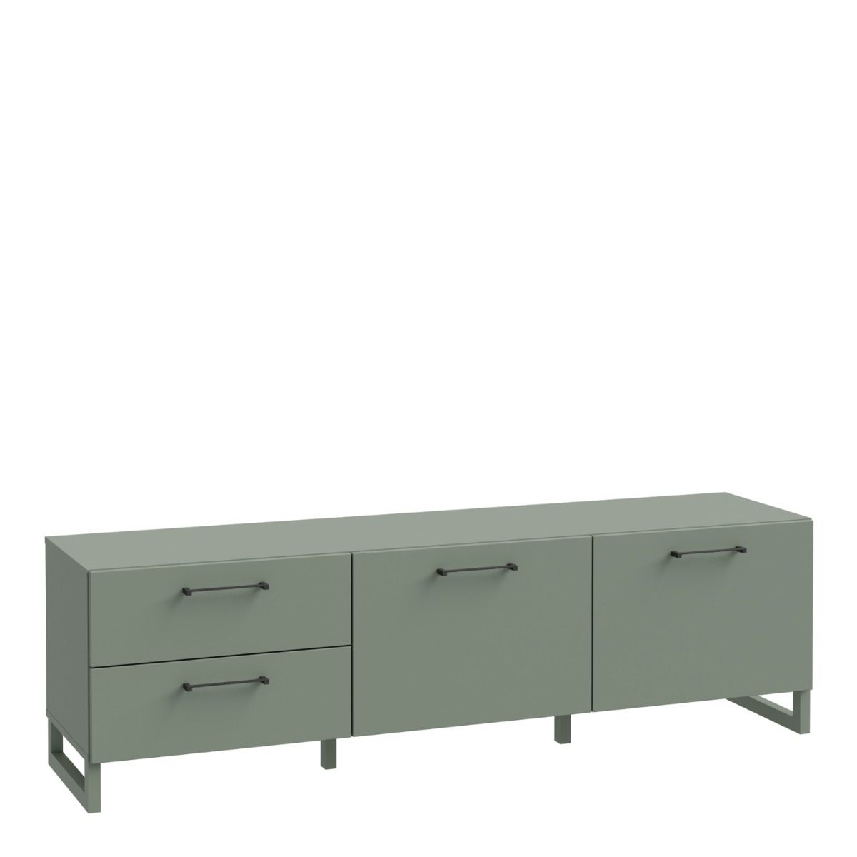 Sali 2 Doors 2 Drawers TV Unit in Sage Green