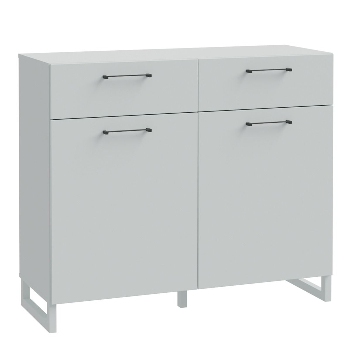 Sali 2 Doors 2 Drawers Chest in Light Grey