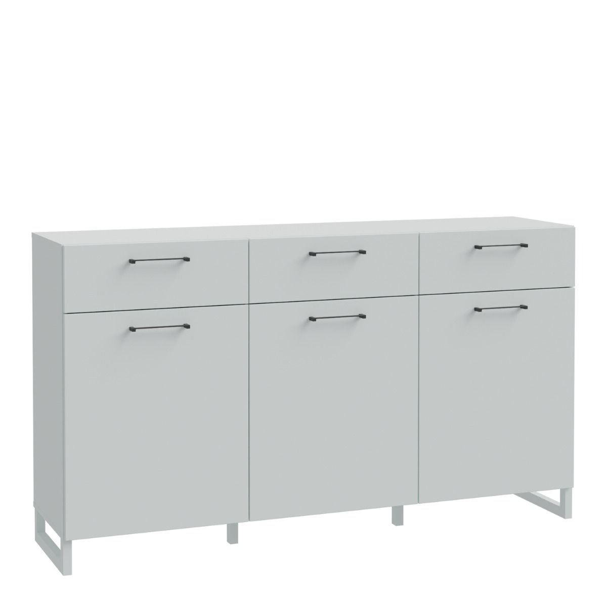 Sali 3 Doors 3 Drawers Chest in Light Grey