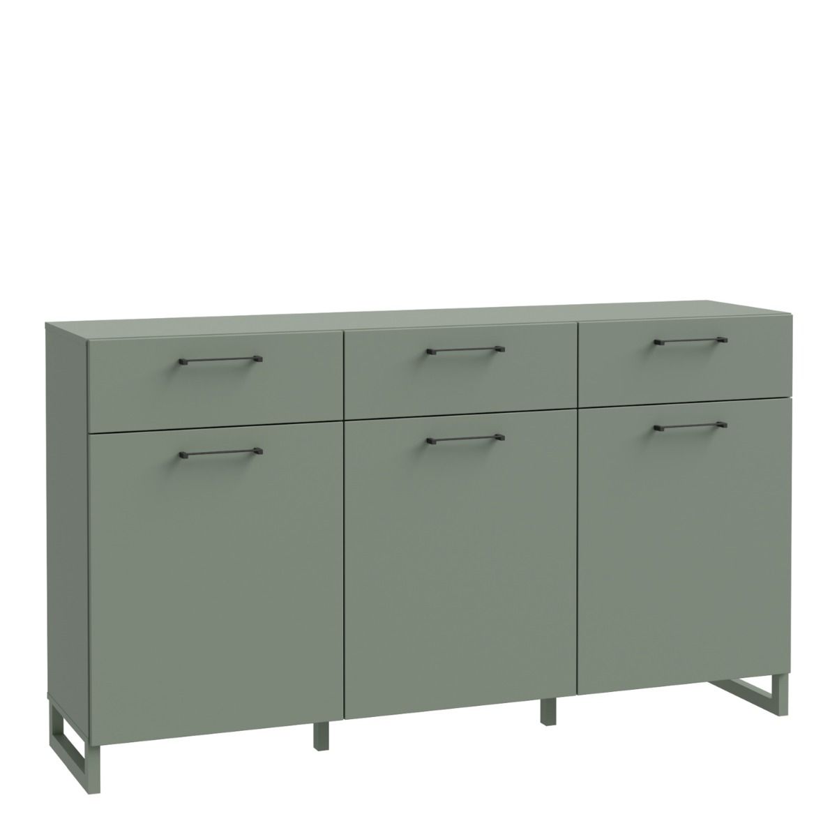 Sali 3 Doors 3 Drawers Chest in Sage Green