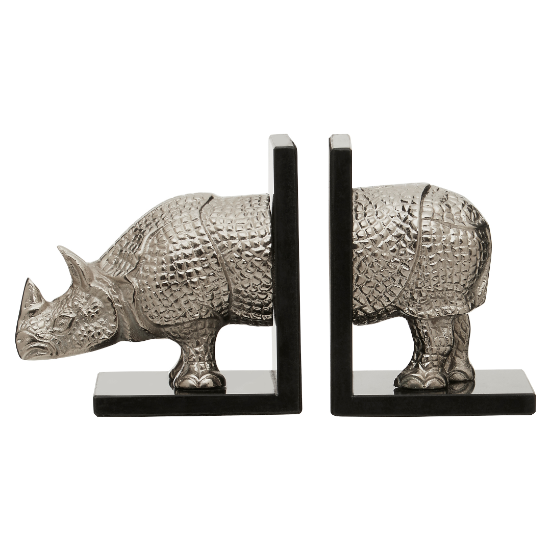 Bohim Rhino Bookends - Inside House 