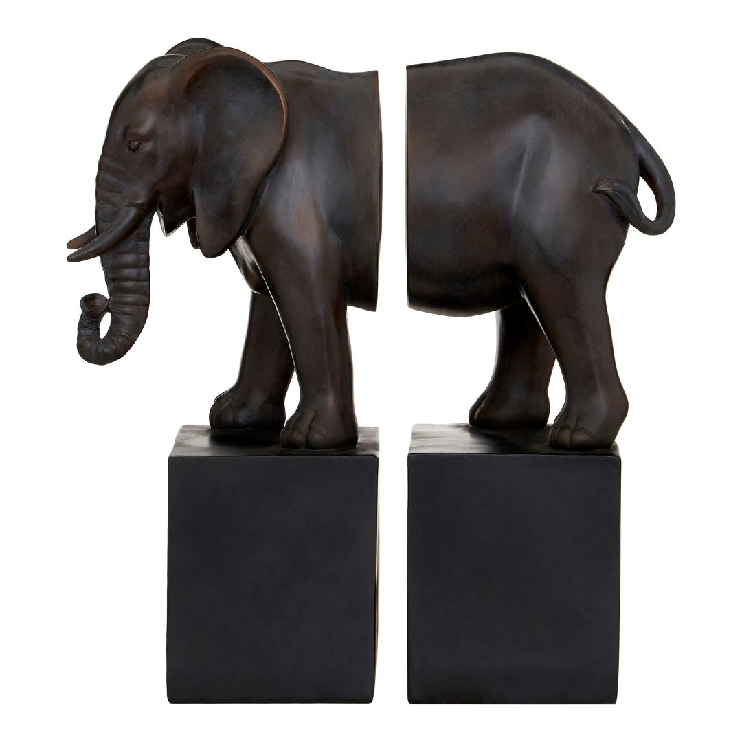 Bohim Elephant Bookends - Inside House 