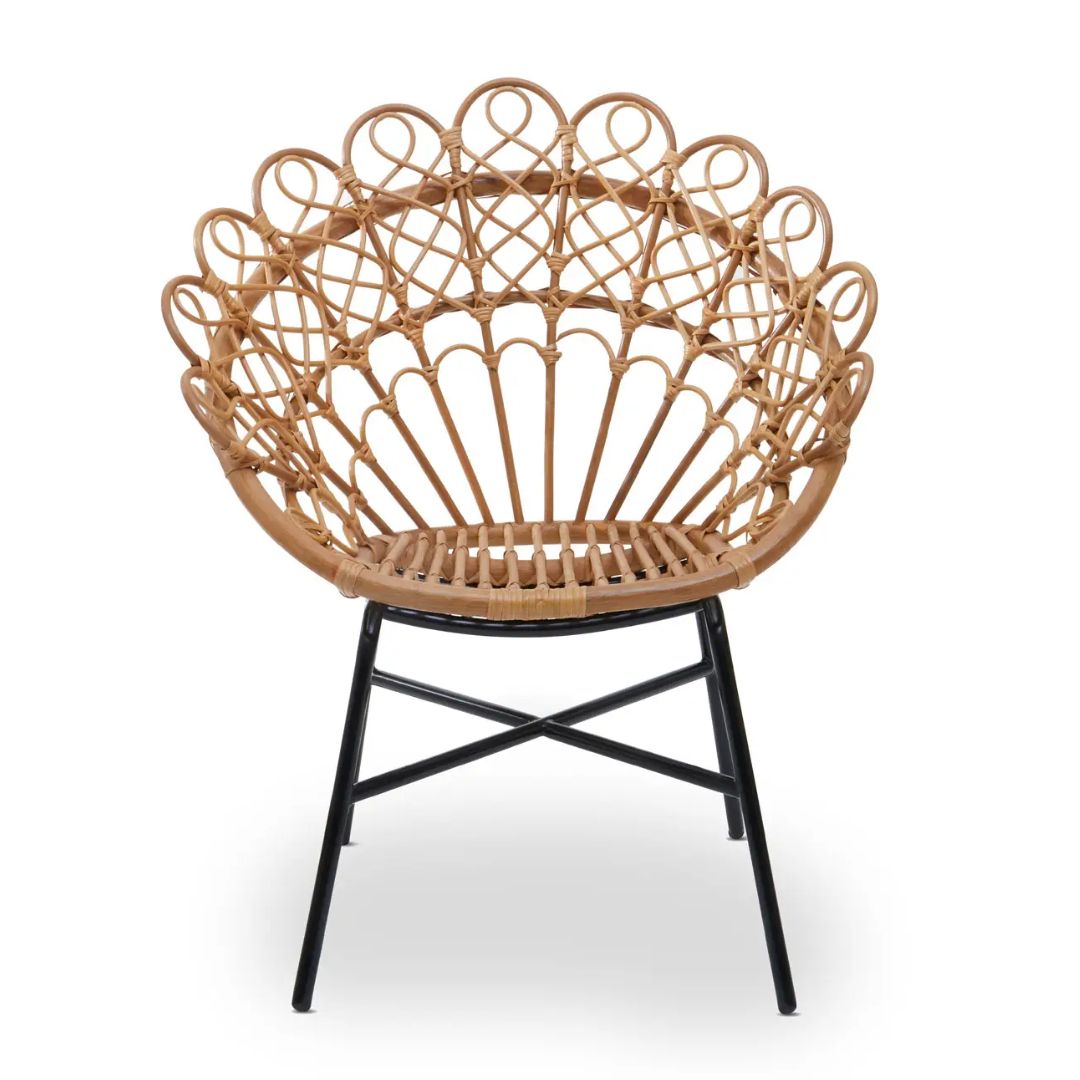 The Peacock Natural Rattan Chair - INSIDE HOUSE