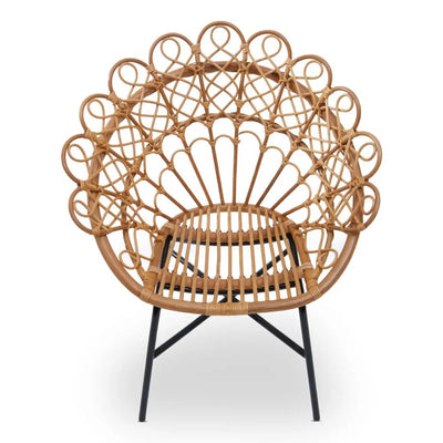 The Peacock Natural Rattan Chair