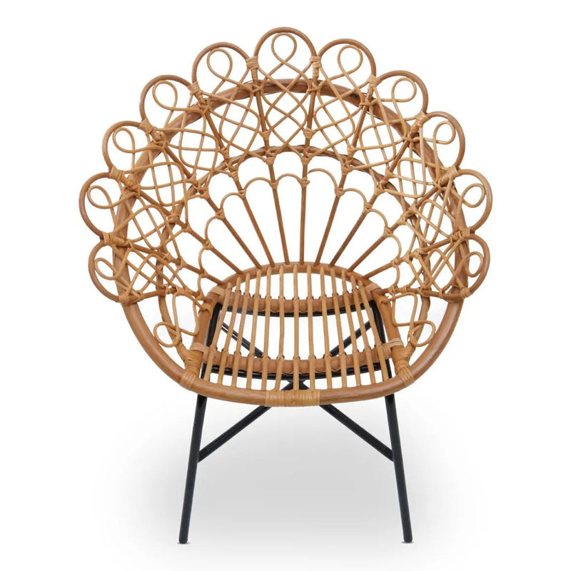 The Peacock Natural Rattan Chair