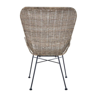 Malay Natural Rattan Curved Chair