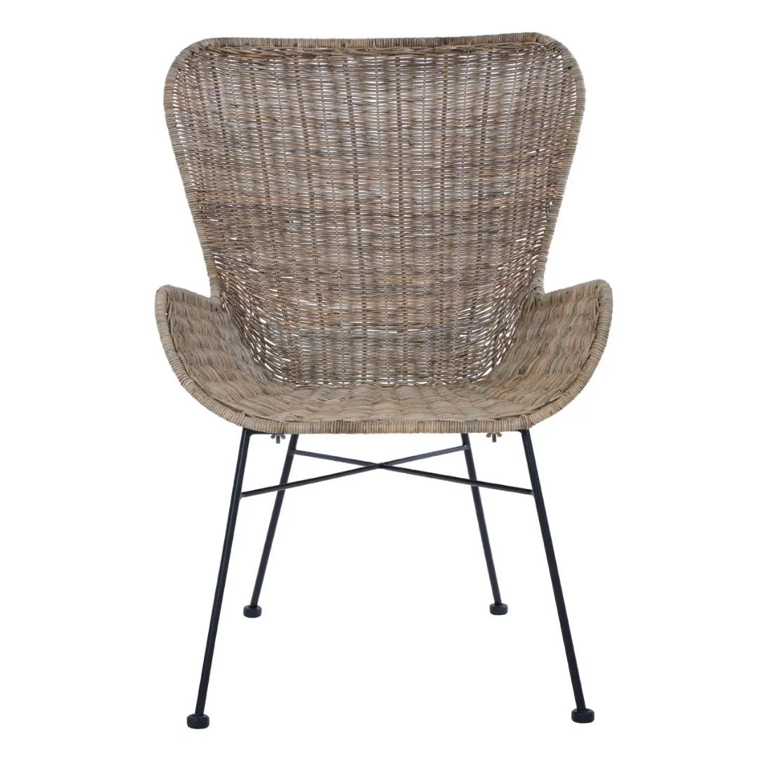 Malay Natural Rattan Curved Chair - INSIDE HOUSE