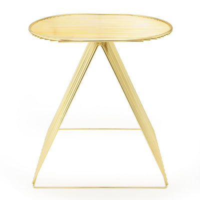 Wire Decorative Foot stool, side Table in Gold